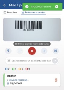 Mise à jour rapide - Saisie des informations