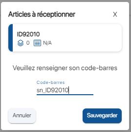 Utiliser des scanner lors d'une réception sur K inventory logiciel de gestion de stock