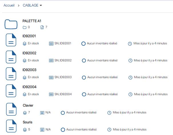 Intégration des commandes dans l'inventaire sur l'application de gestion de stock en ligne K inventory