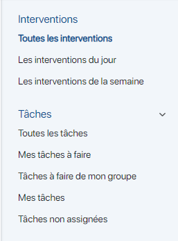 Consulter les interventions assignées sur K inventory logiciel de gestion de stock en ligne