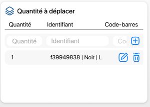 Mobile - Moving a variant or lot