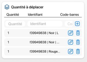 Mobile - Scan multiple de références