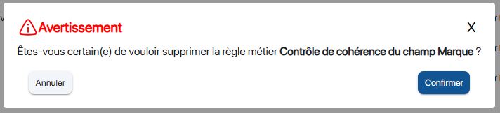 Deleting a business rule