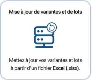 Mettre à jour des références depuis Excel sur l'application de gestion des stocks K inventory