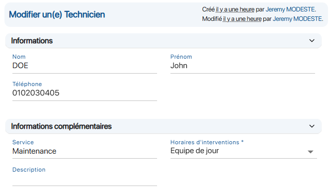 Modifier une ressource