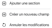 Menu du bloc prévisualisation