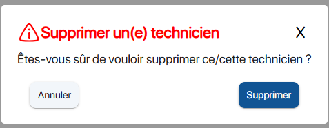 Suppression d'une ressource