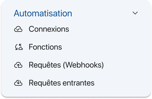 Two-way connections and requests configured in K inventory